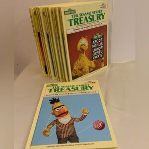 1983 Sesame Street Treasury Books Collection. Set of 14 books.